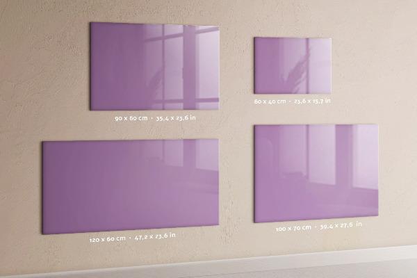Magnetic board in lilac