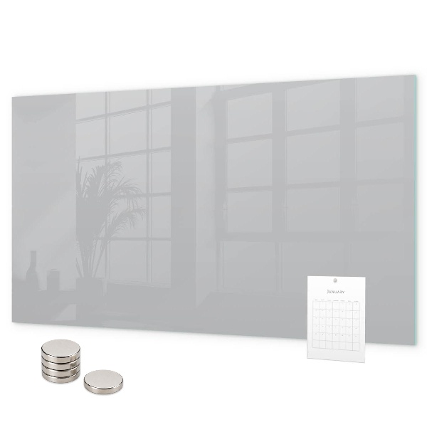 Magnetic board for wall in light gray