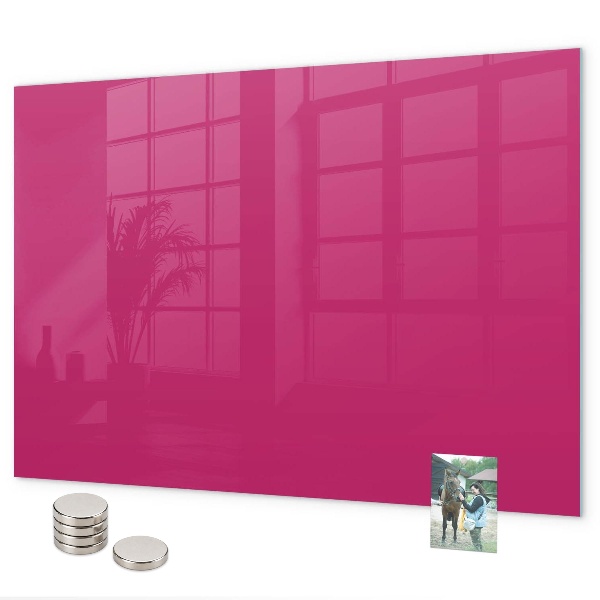 Magnetic board in intense pink