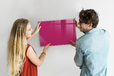 Magnetic board in intense pink