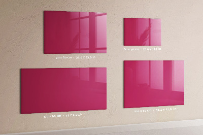 Magnetic board in intense pink