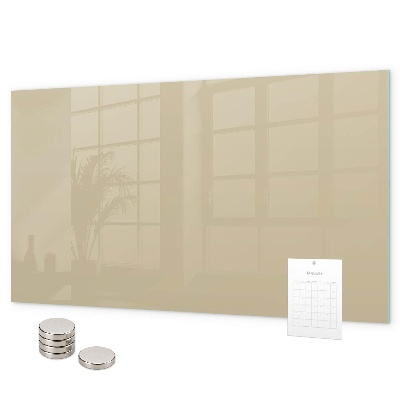 Magnetic wall board in beige