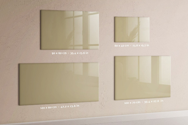 Magnetic wall board in beige