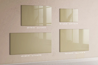 Magnetic wall board in beige