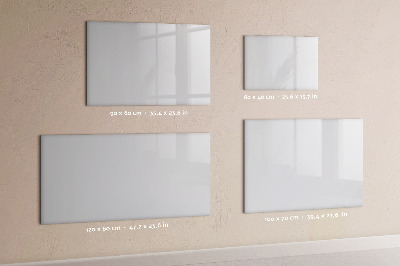 Magnetic wall board in off-white