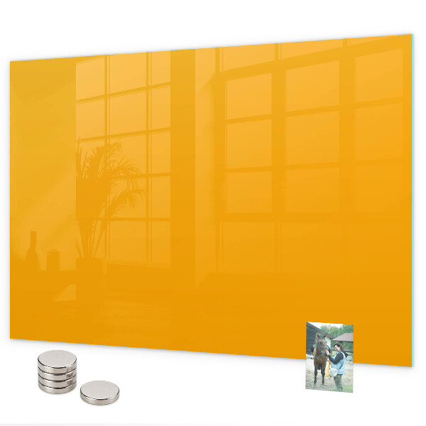 Magnetic wall board golden yellow