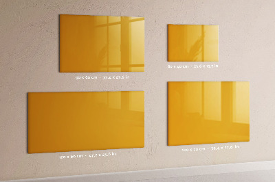 Magnetic wall board golden yellow