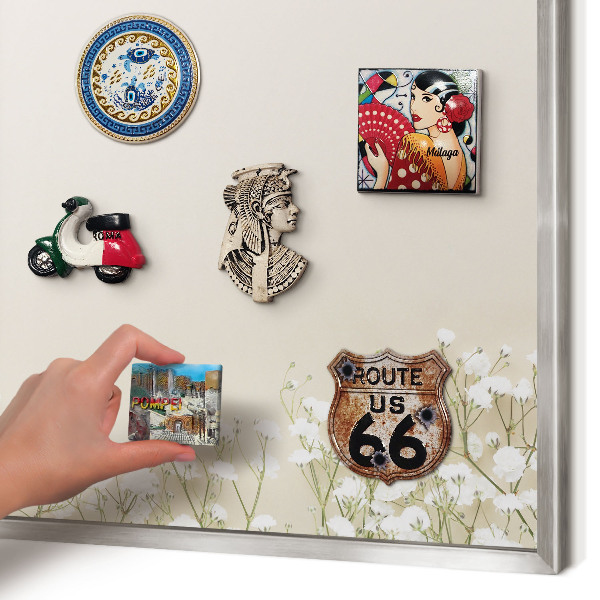 Printed magnet board in a silver frame Subtle nature