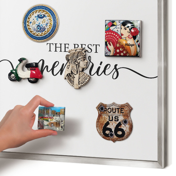 Printed magnet board in a silver frame Inspiring memories
