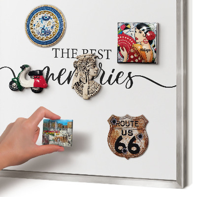 Printed magnet board in a silver frame Inspiring memories