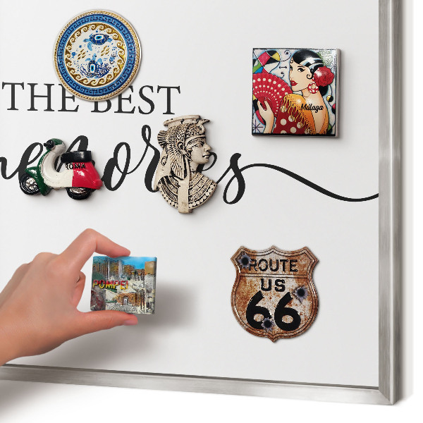 Printed magnet board in a silver frame Inspiring memories