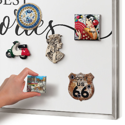 Printed magnet board in a silver frame Inspiring memories