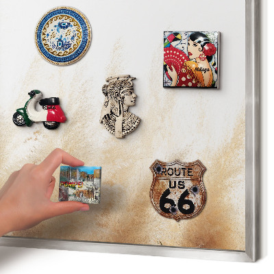 Printed magnet board in a silver frame Essential grasses