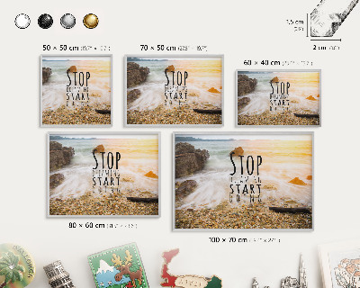 Souvenir magnet display board with a silver frame Coast theme