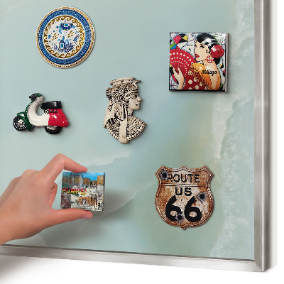 Printed magnet board in a silver frame Peaceful harmony