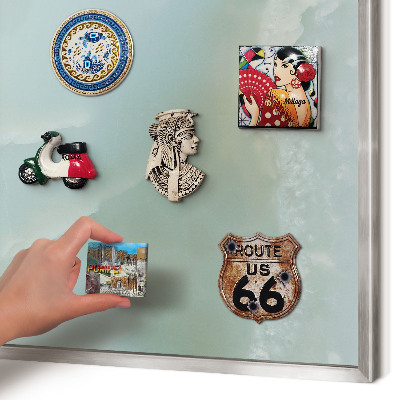 Printed magnet board in a silver frame Peaceful harmony