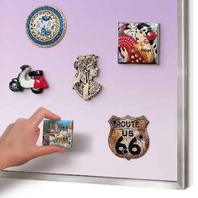 Printed magnet board in a silver frame Subtle gradient