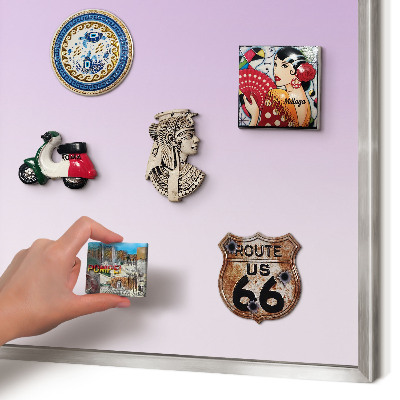 Printed magnet board in a silver frame Subtle gradient