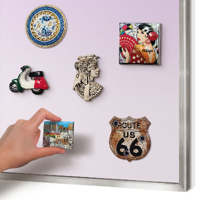 Printed magnet board in a silver frame Subtle gradient