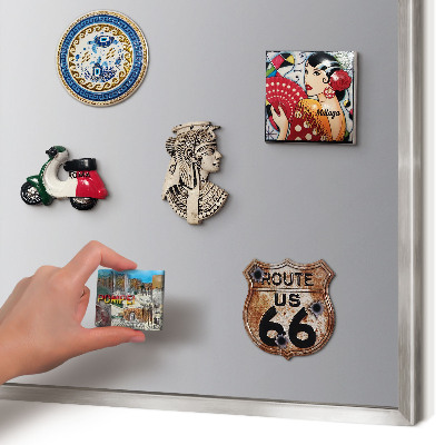Printed magnet board in a silver frame Gray gradient
