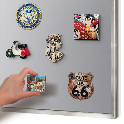 Printed magnet board in a silver frame Gray gradient