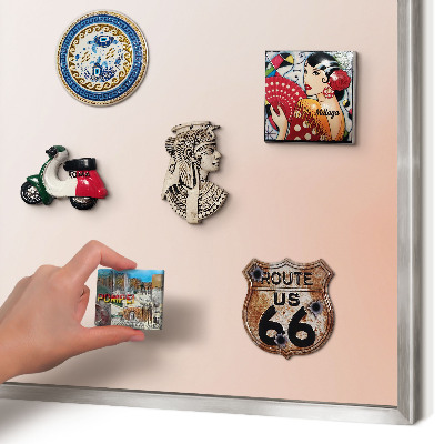 Printed magnet board in a silver frame Pastel Charm