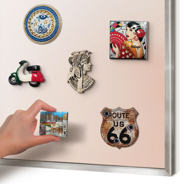 Printed magnet board in a silver frame Pastel Charm