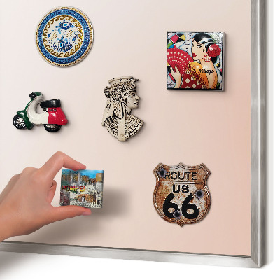 Printed magnet board in a silver frame Pastel Charm
