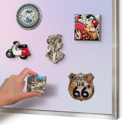 Printed magnet board in a silver frame Pastel gradient
