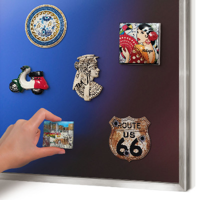 Printed magnet board in a silver frame Colors of Balance