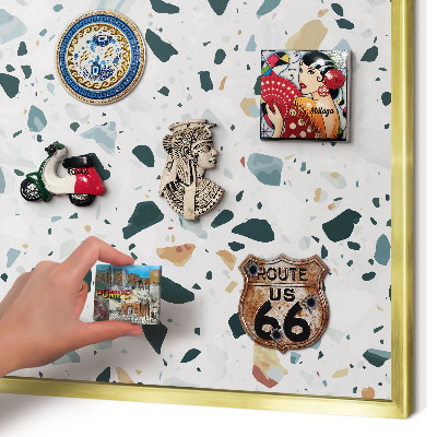 Magnetic board for magnets in a gold frame Dynamic patterns