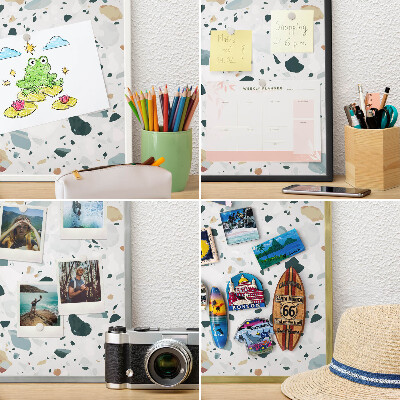 Magnetic board for magnets in a gold frame Dynamic patterns