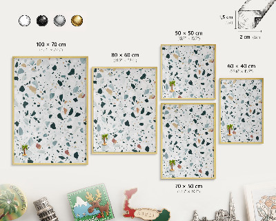 Magnetic board for magnets in a gold frame Dynamic patterns