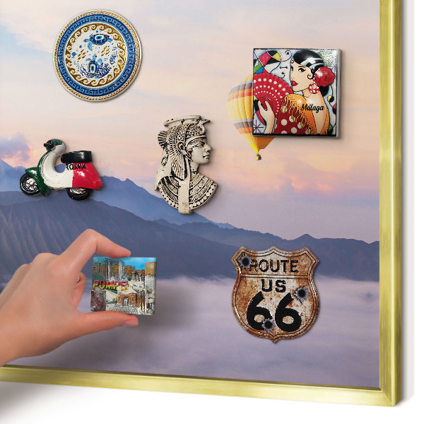 Magnetic board for magnets in a gold frame Sky Journey