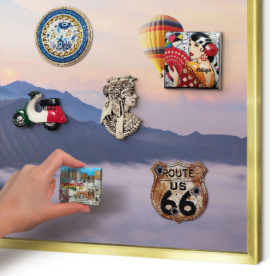Magnetic board for magnets in a gold frame Sky Journey