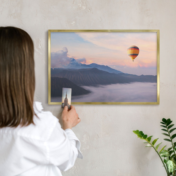 Magnetic board for magnets in a gold frame Sky Journey
