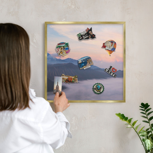 Magnetic board for magnets in a gold frame Sky Journey