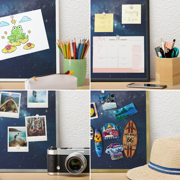 Magnetic board for magnets in a gold frame Star space