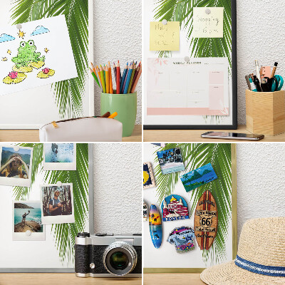 Magnetic board for magnets in a gold frame Exotic nature