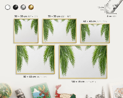 Magnetic board for magnets in a gold frame Exotic nature