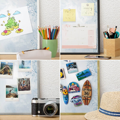 Magnetic board for magnets in a gold frame Floristic elegance