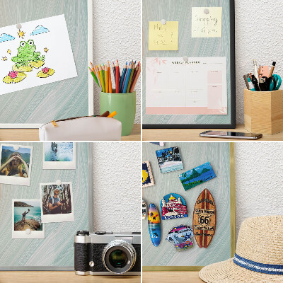 Magnetic board for magnets in a gold frame Pastel swirl