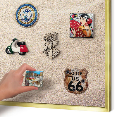 Magnetic board for magnets in a gold frame Summer relaxation