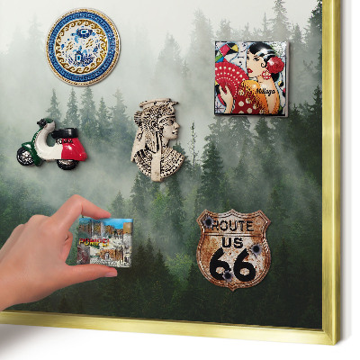 Magnetic board for magnets in a gold frame Forest magic