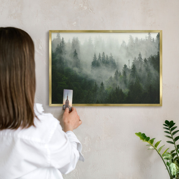Magnetic board for magnets in a gold frame Forest magic