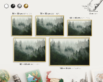 Magnetic board for magnets in a gold frame Forest magic