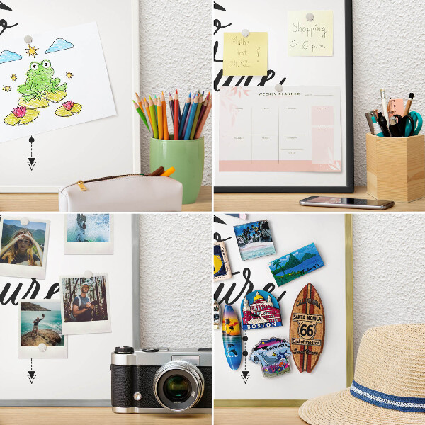 Magnetic board for magnets in a gold frame Mountain adventure