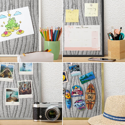 Magnetic board for magnets in a gold frame Gray waves