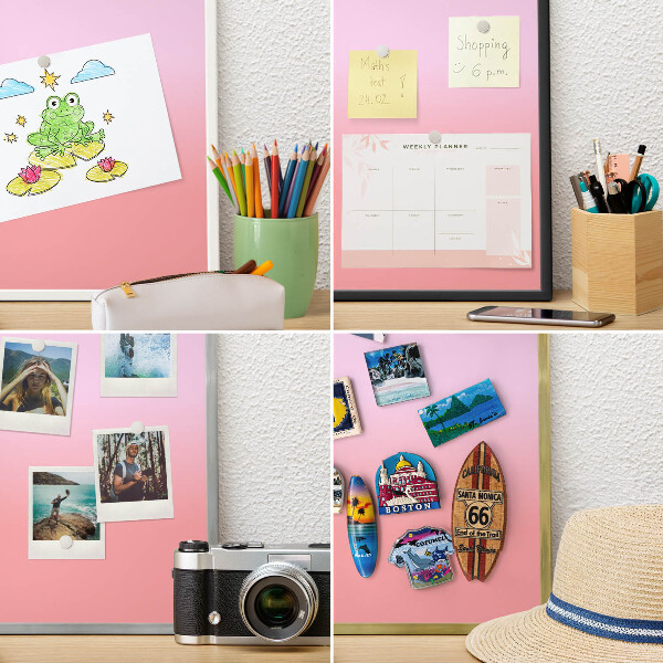 Magnetic board for magnets in a gold frame Delicate gradient
