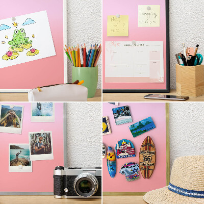 Magnetic board for magnets in a gold frame Delicate gradient